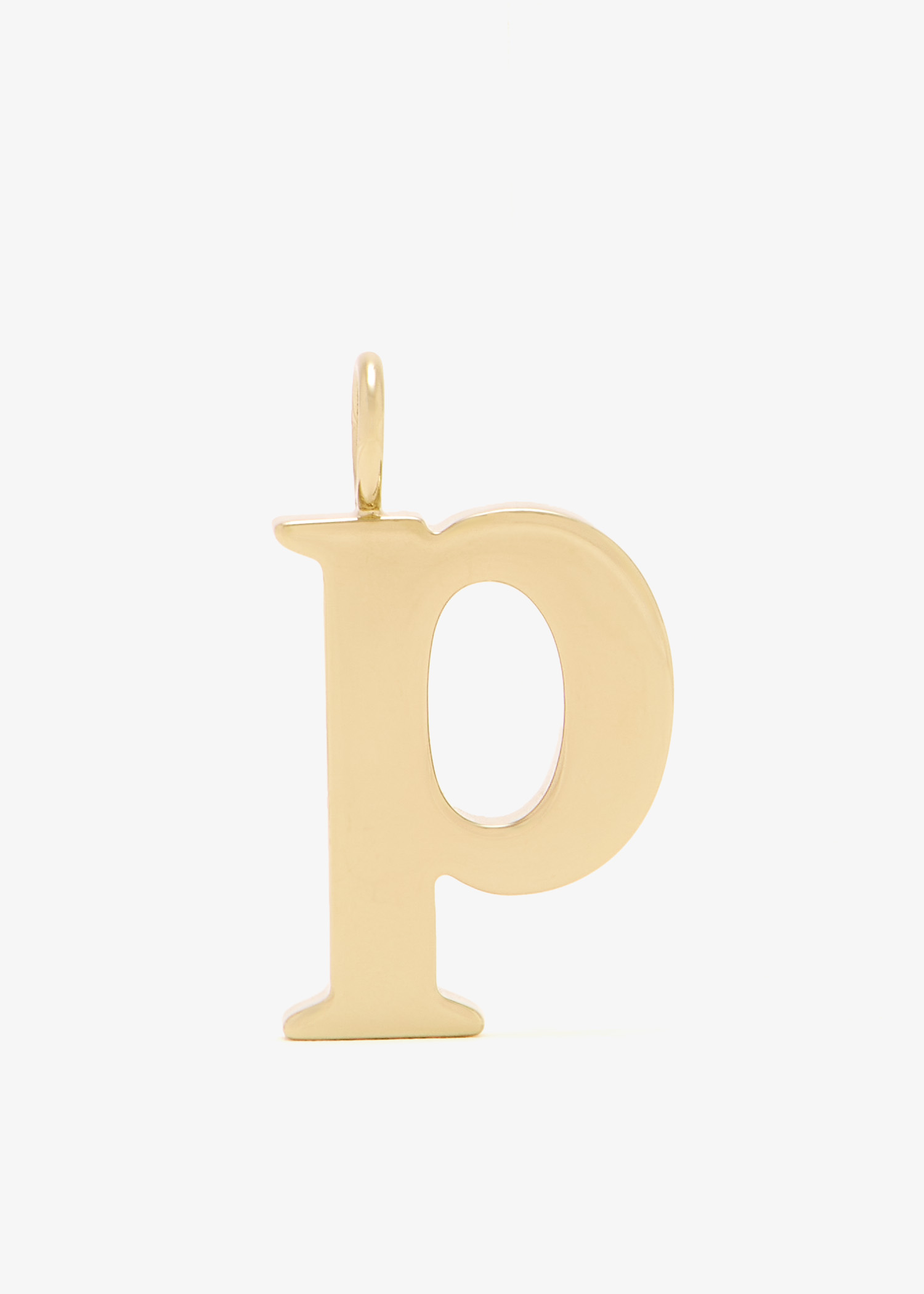 

Alphabet P charm, Gold