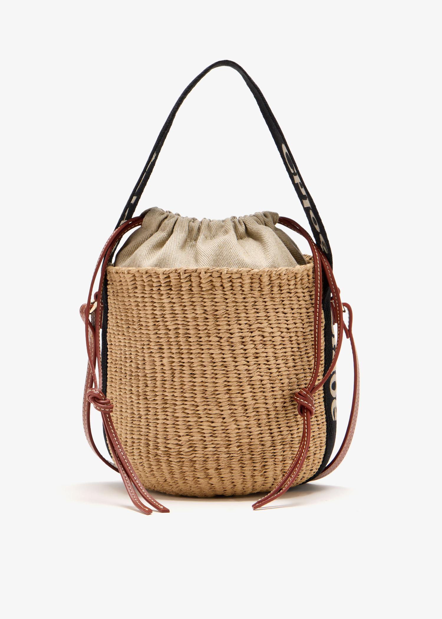 

Small Woody basket bag, Beige
