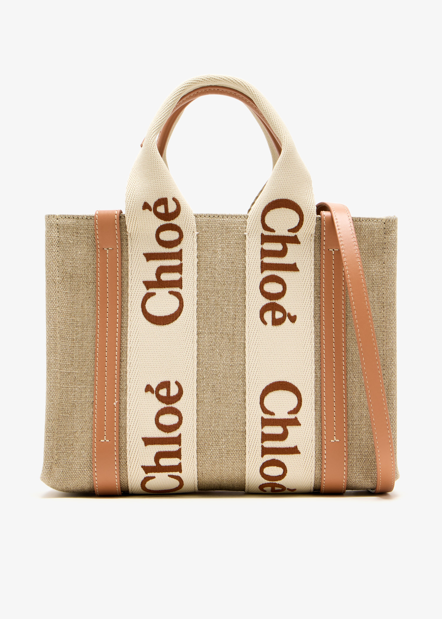 

Woody small tote bag, Beige