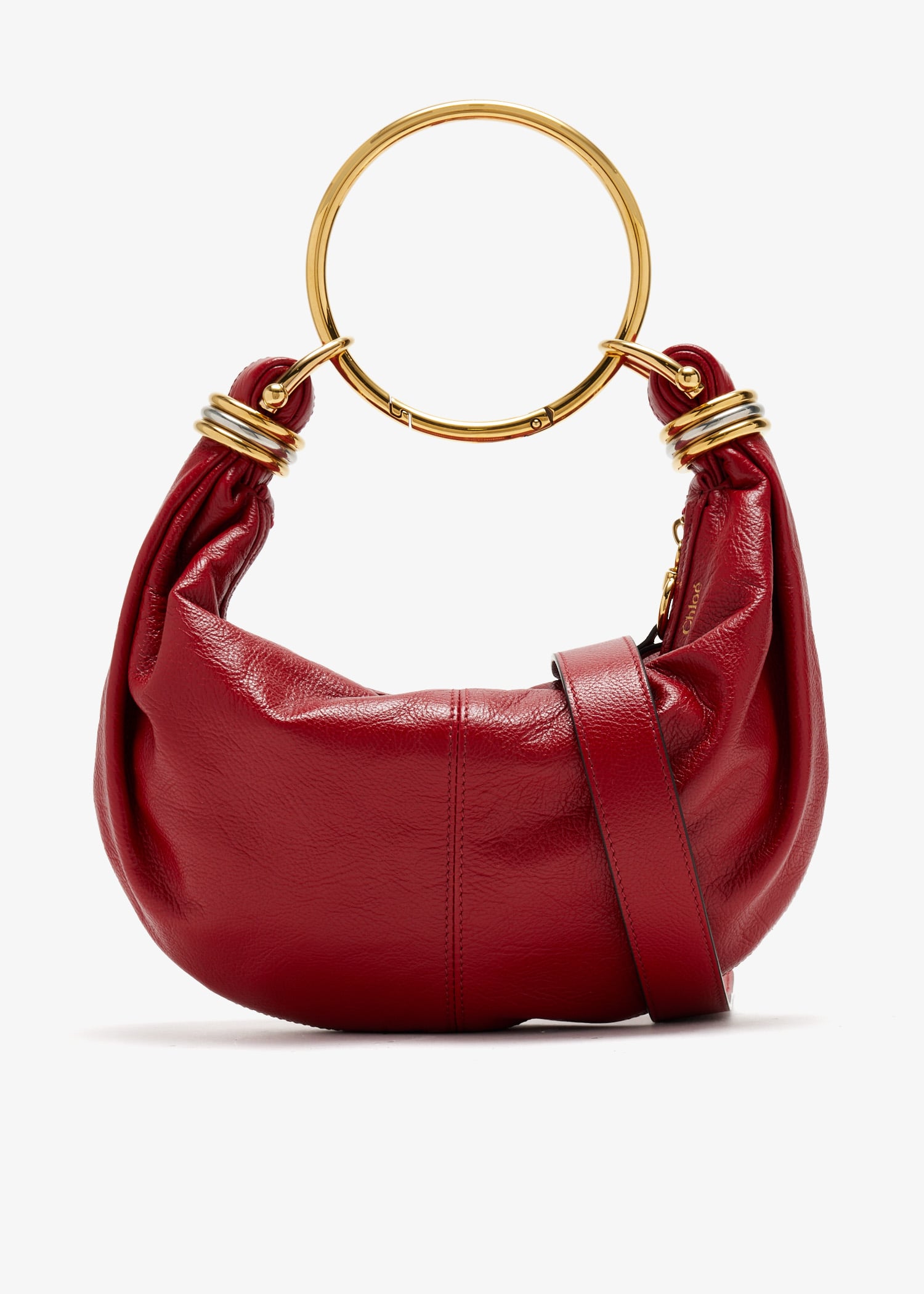 

Small Bracelet hobo bag, Red