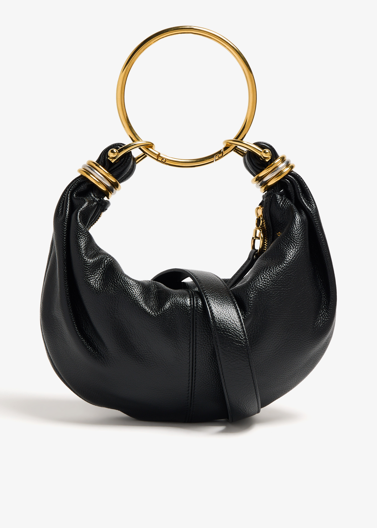 

Small Bracelet hobo bag, Black