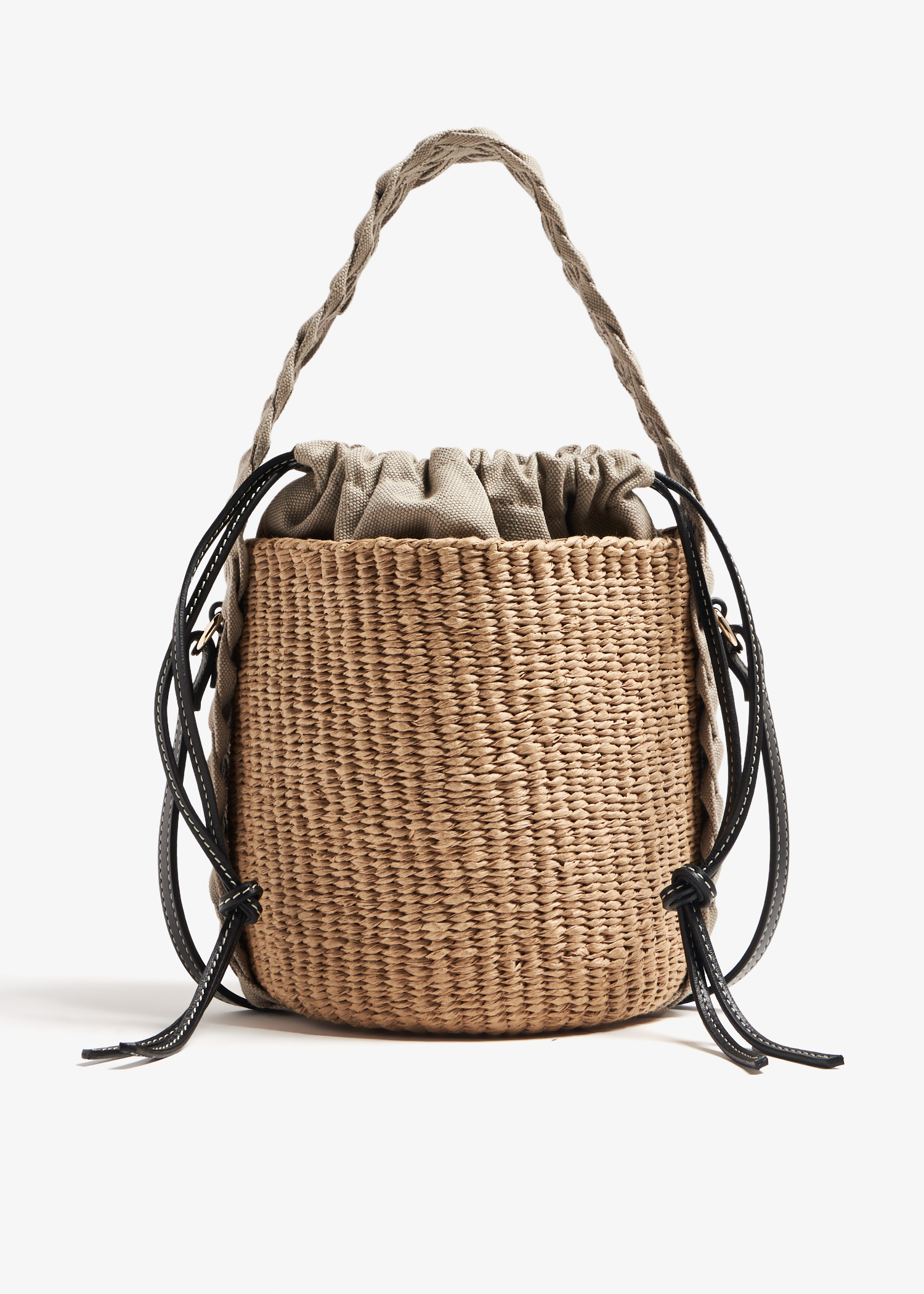 

Woody small basket bag, Beige