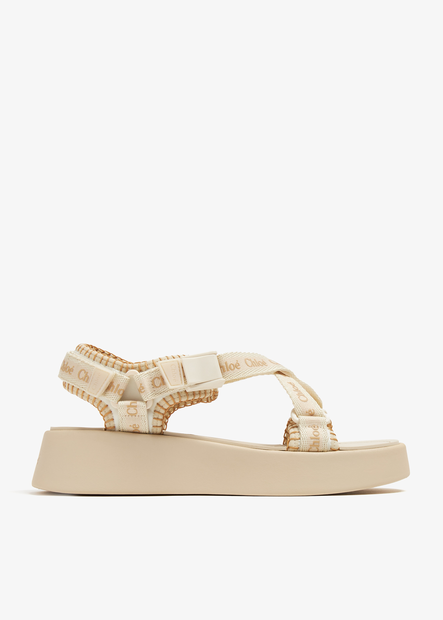 

Mila flat sandals, White