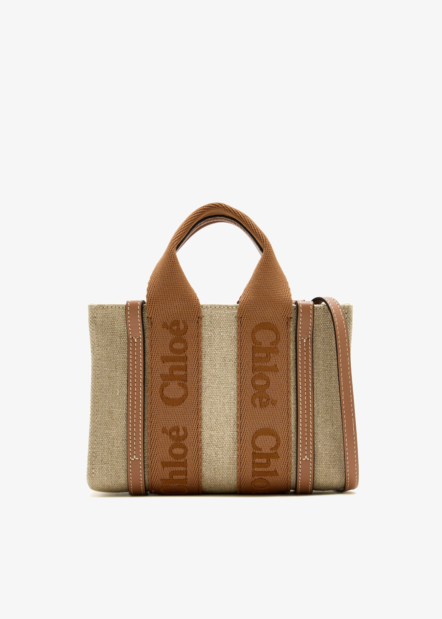 

Woody mini tote bag, Beige