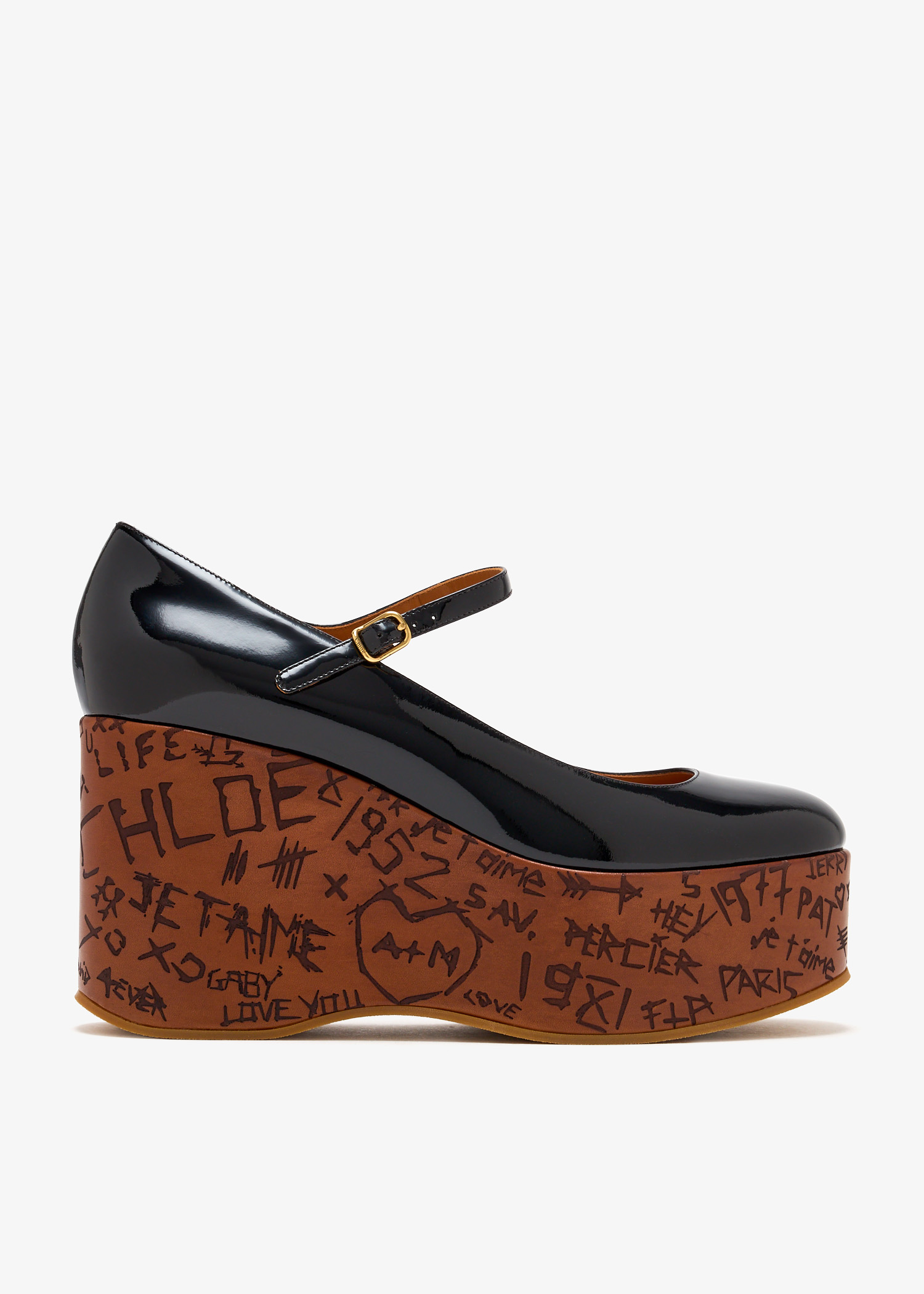 

Maxime wedge pumps, Black