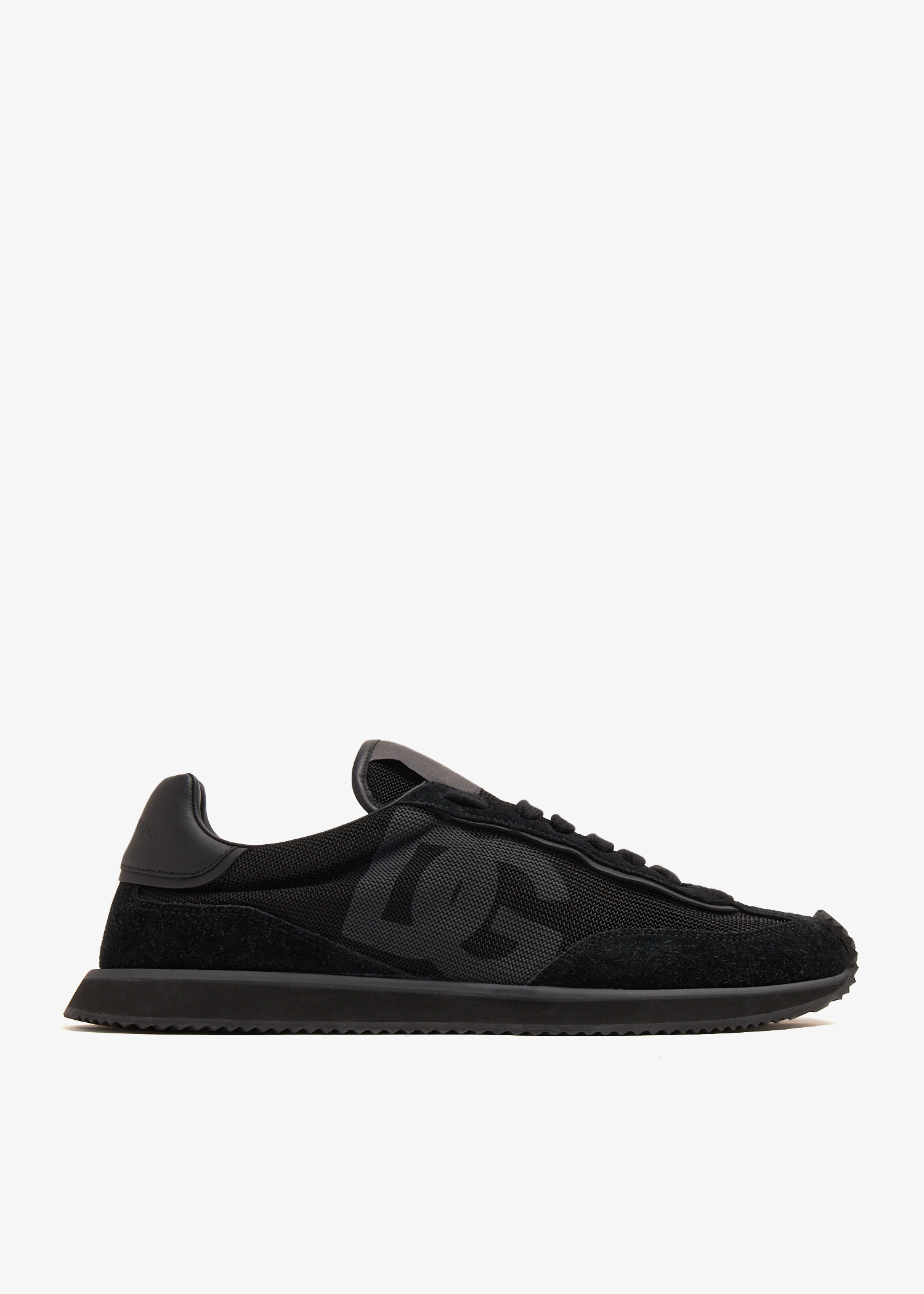

Mixed-material DG Cushion sneakers, Black
