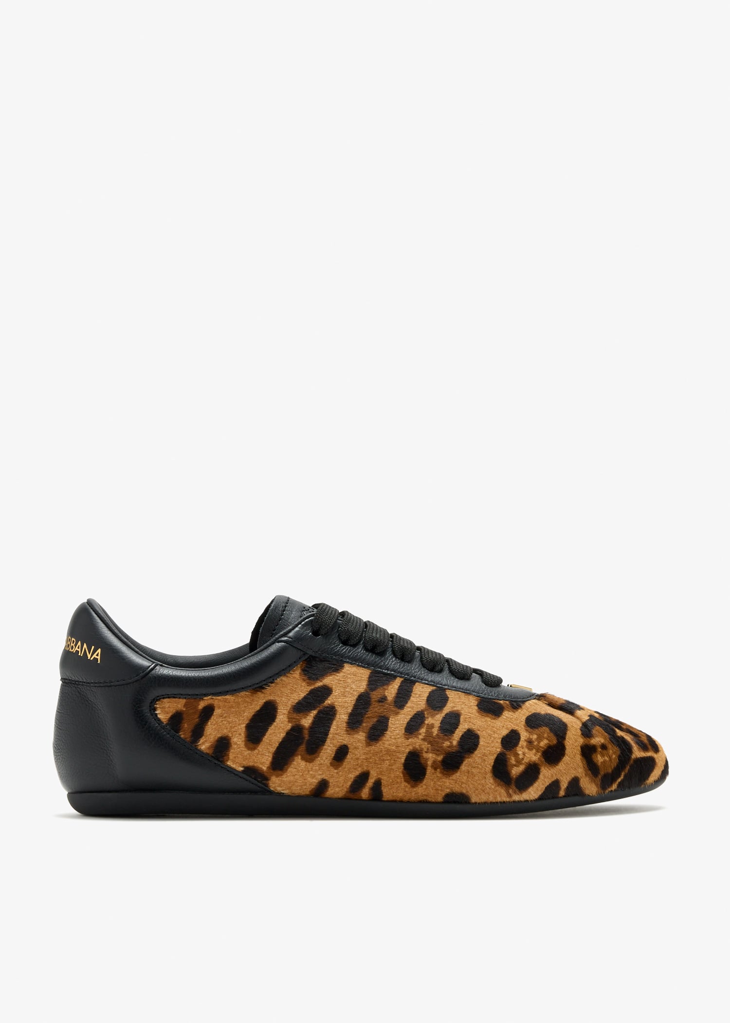 

Soft pony hair ballet sneakers, Animal printed