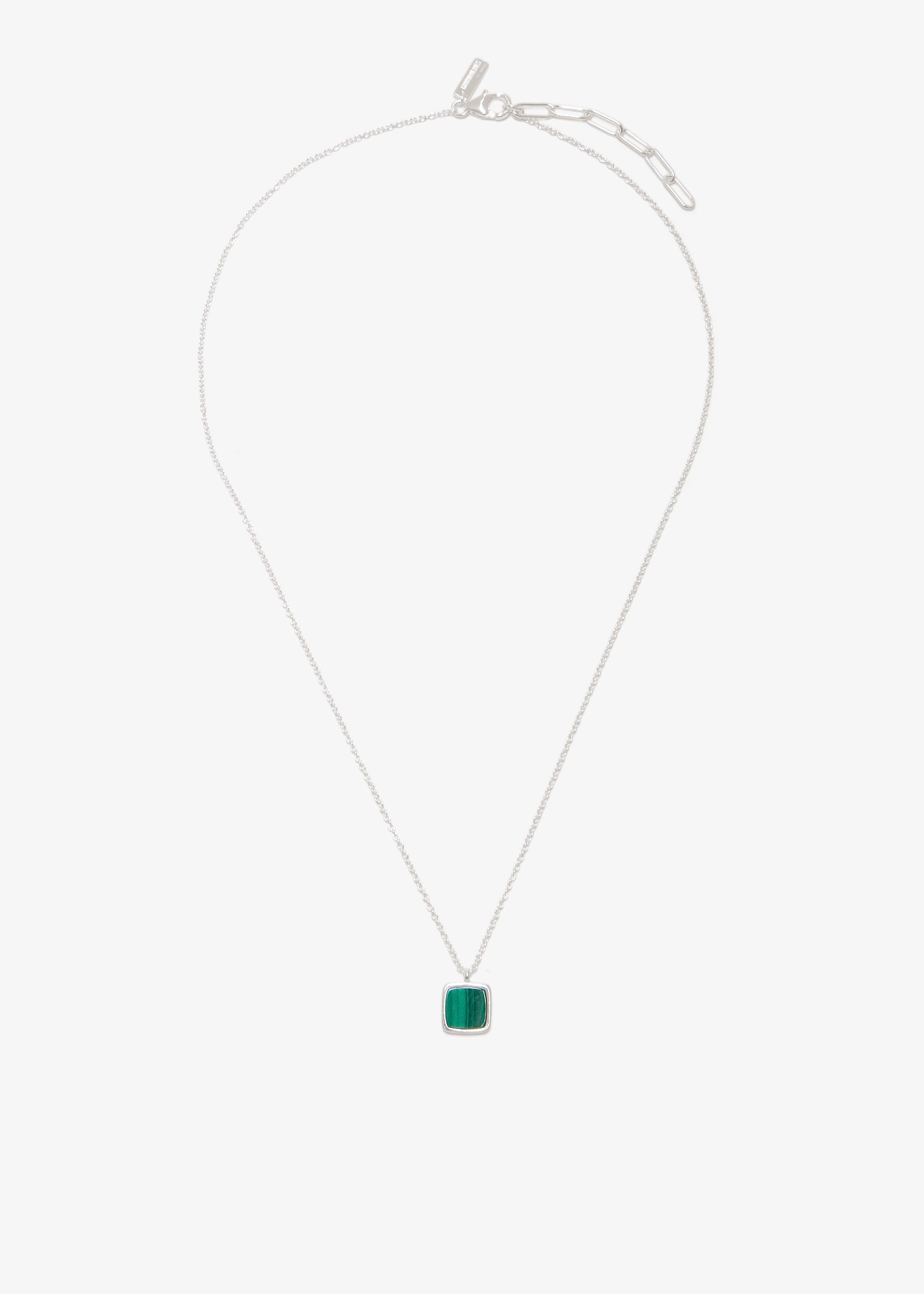 

Malachite pendant necklace, Silver