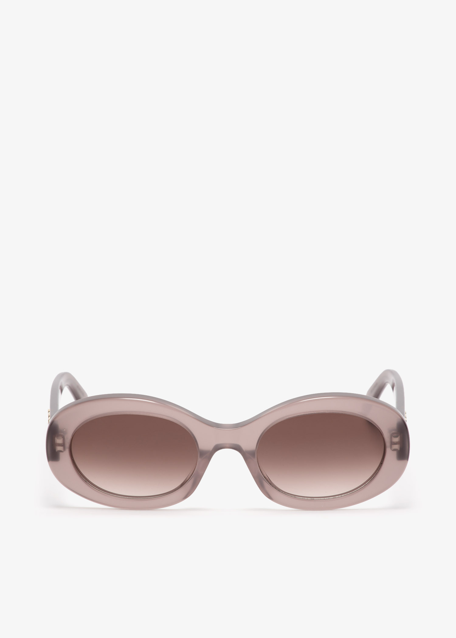 

Triomphe oval sunglasses, Brown