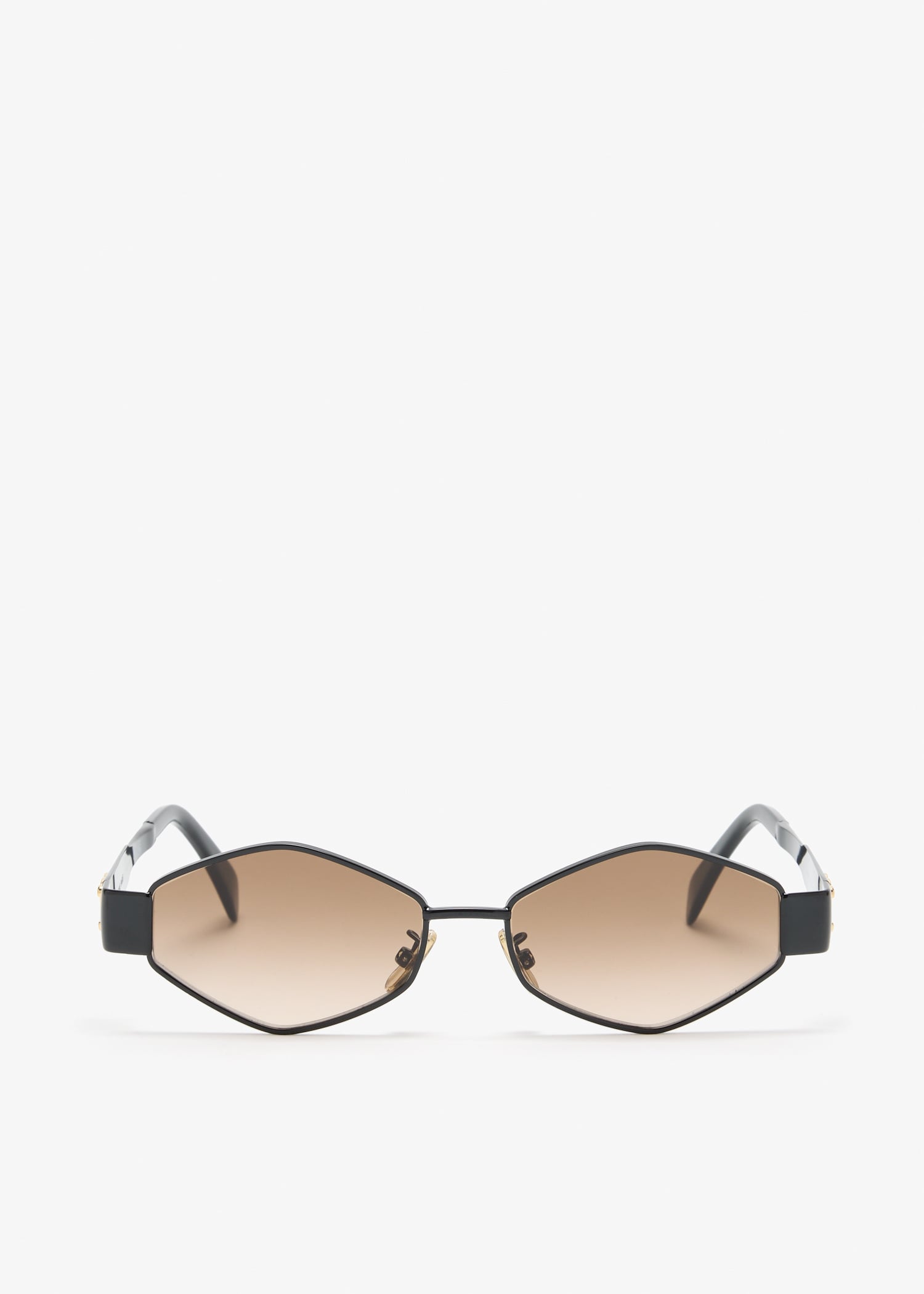 

Triomphe geometric sunglasses, Black