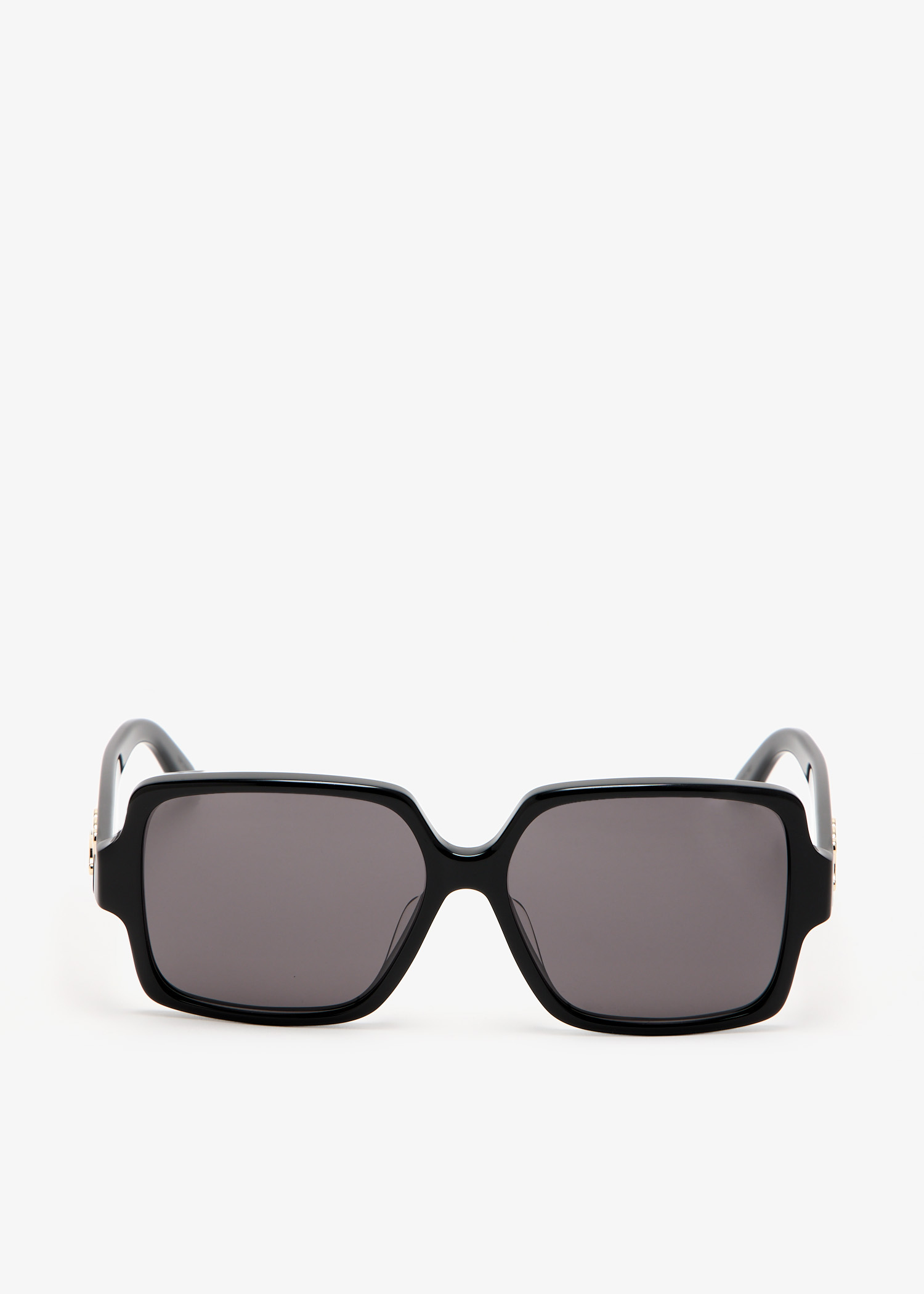 

Triomphe square sunglasses, Black