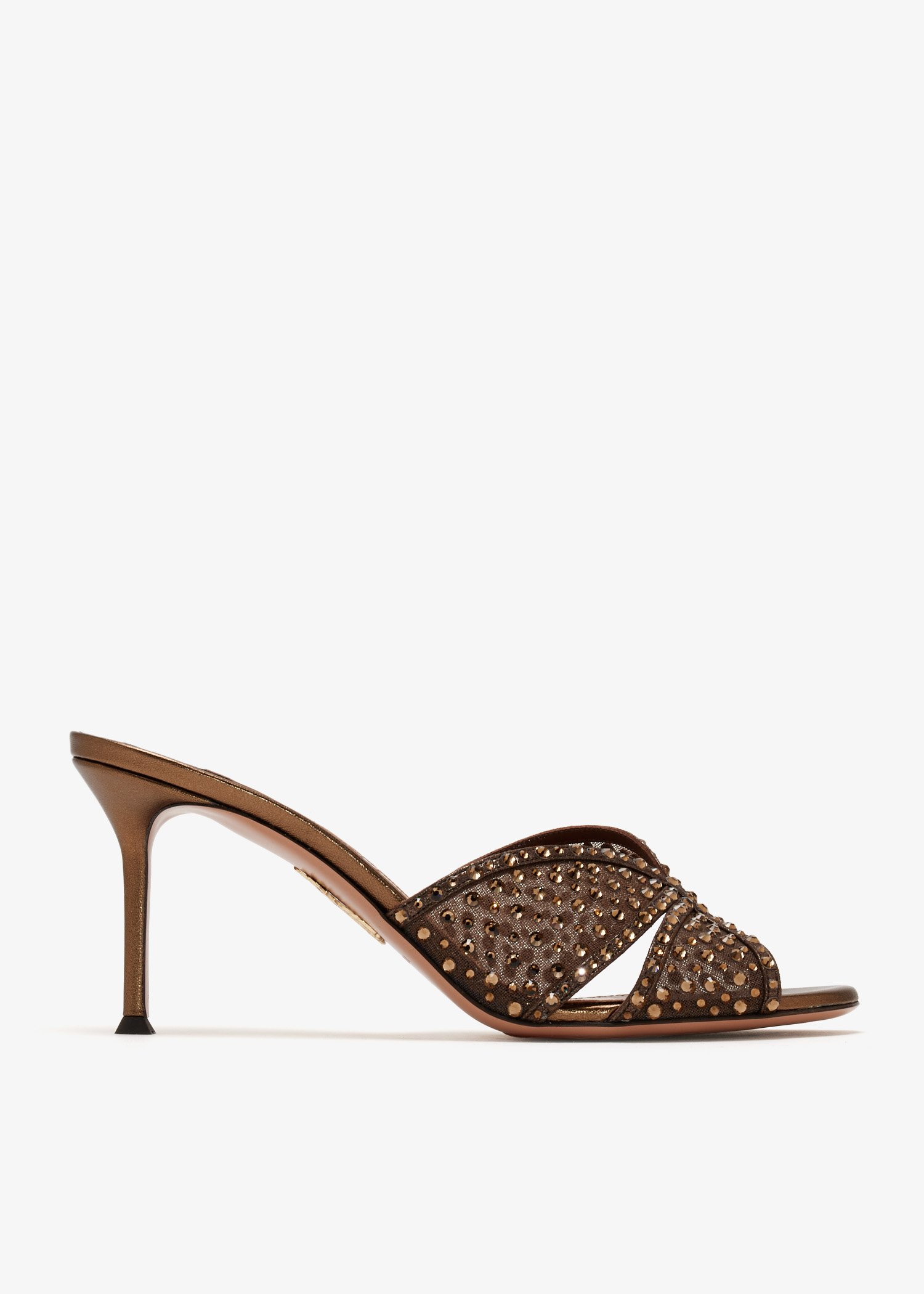 

Crystal Lover 75 mules, Brown