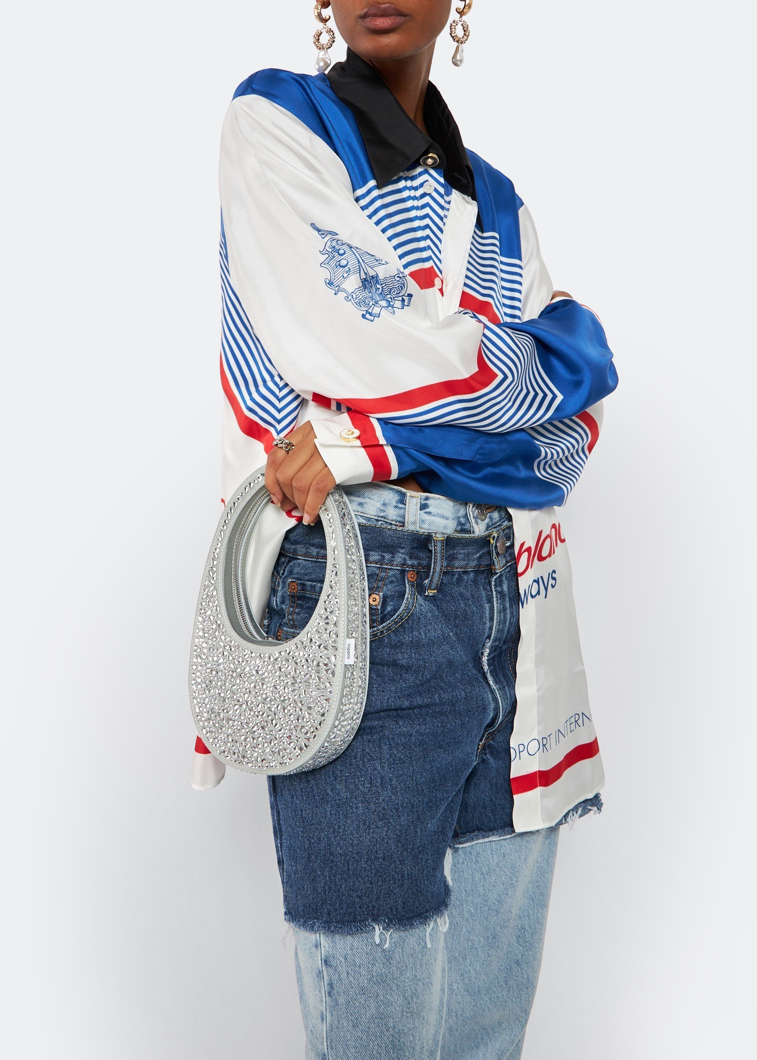 

Mini Swipe bag, Silver