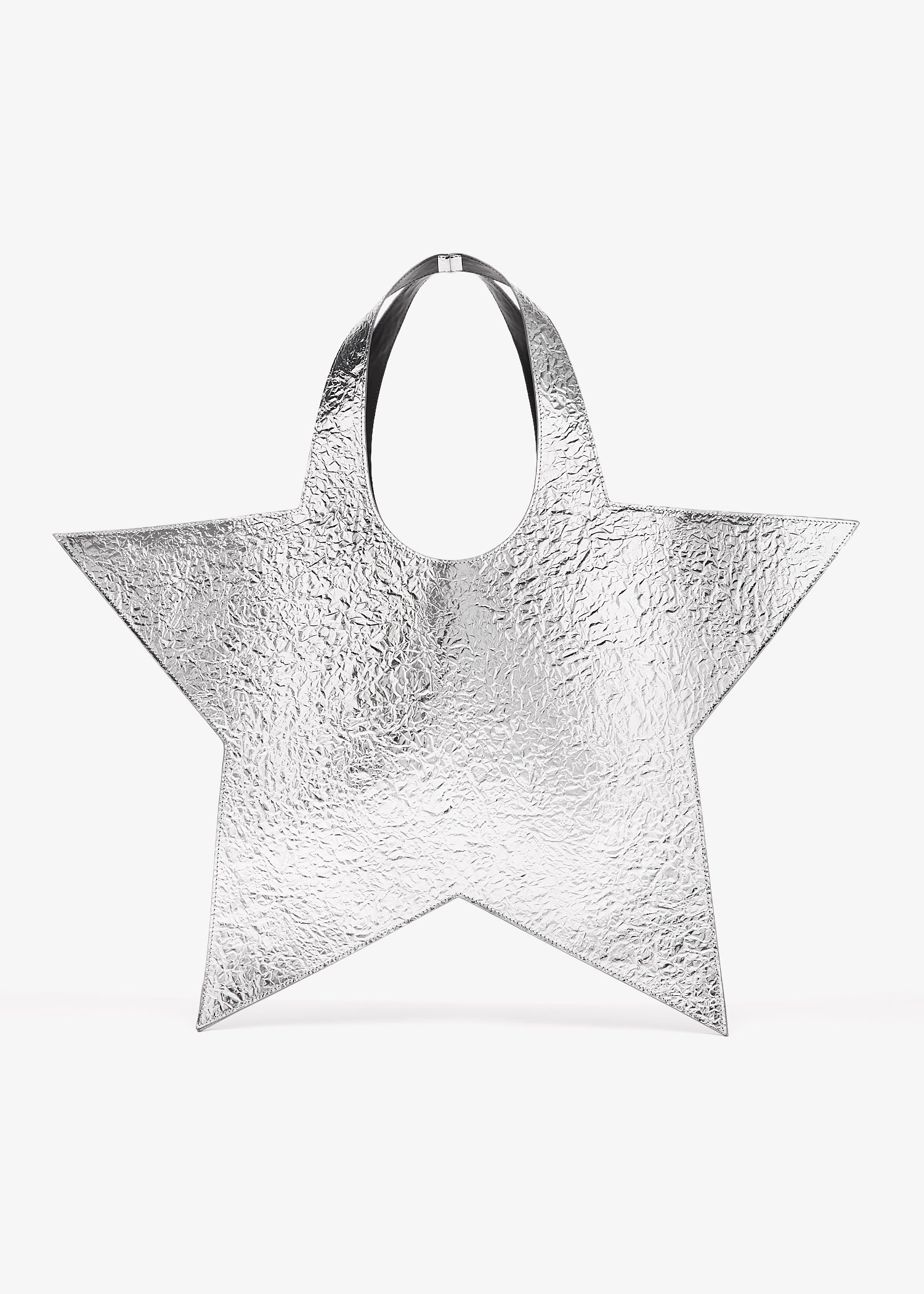 

Foil Star tote bag, Silver