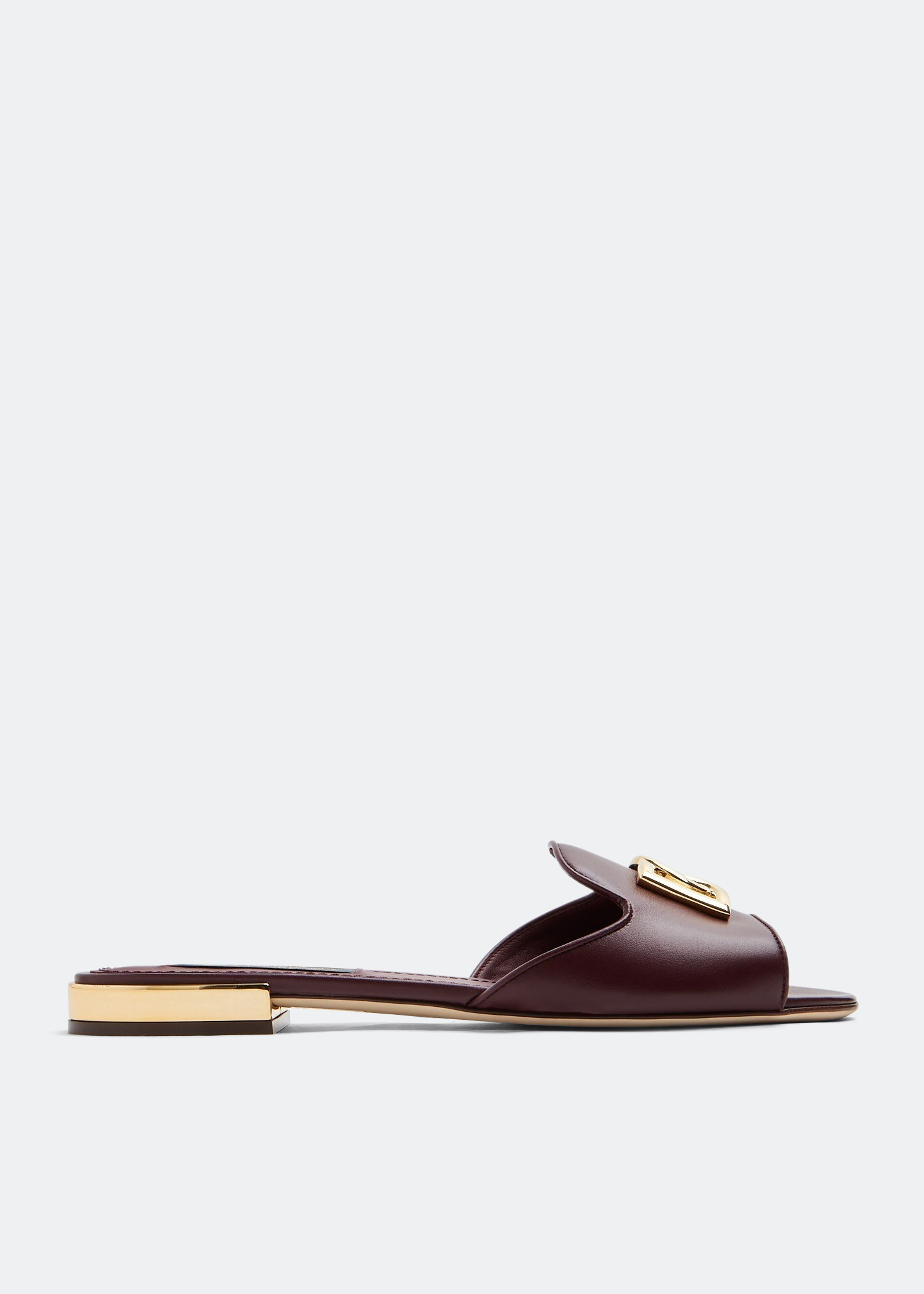 

DG slide sandals, Burgundy