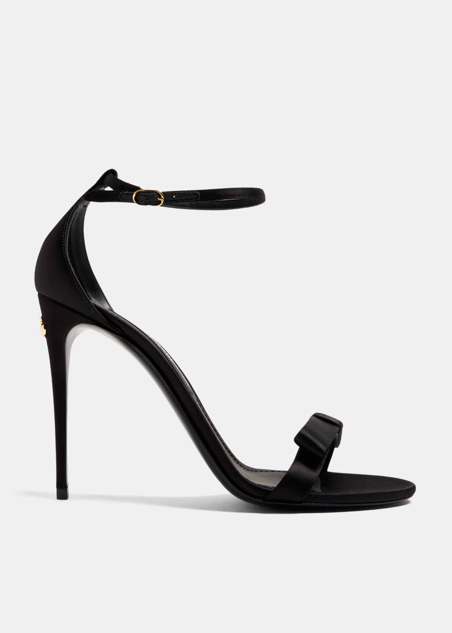 

Satin sandals, Black