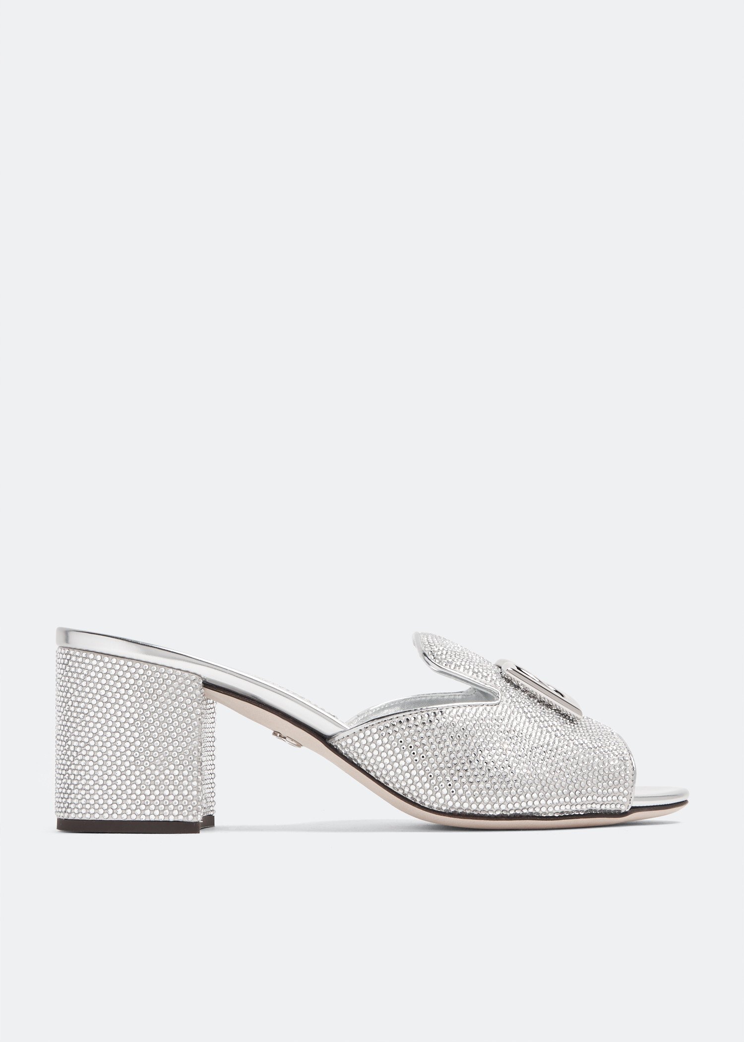 

Crystal-embellished sandals, Silver