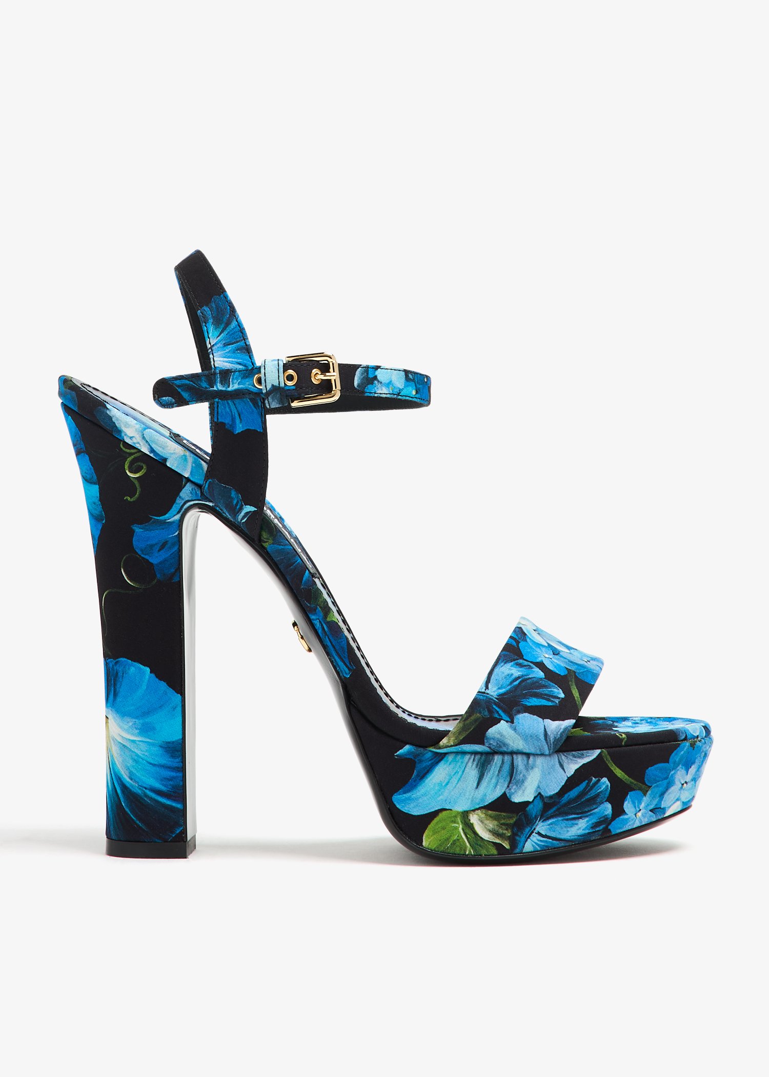 

Charmeuse platform sandals, Prints