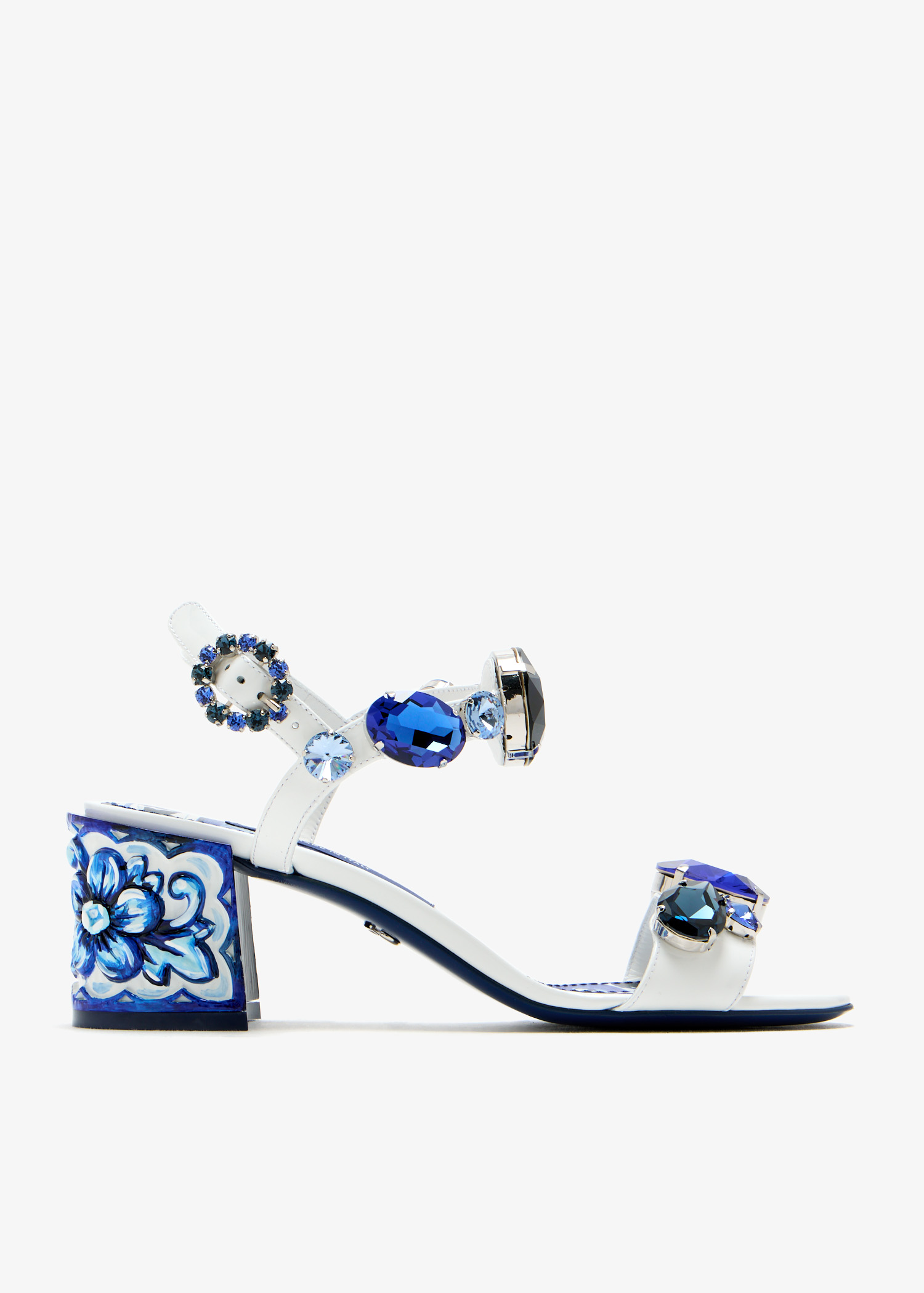 

Crystal-embellished sandals, White