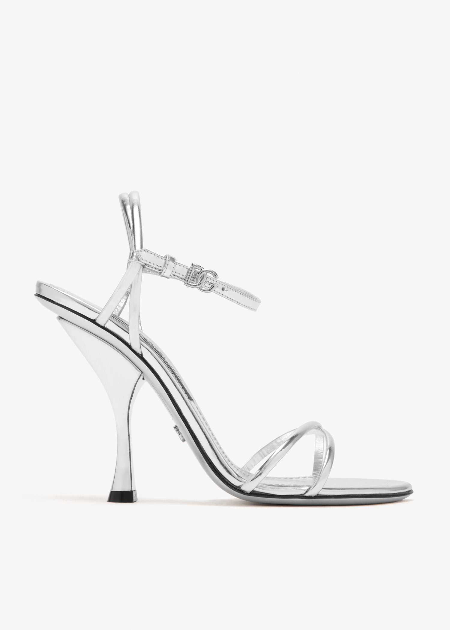 

Keira 2.0 mirror leather sandals, Silver