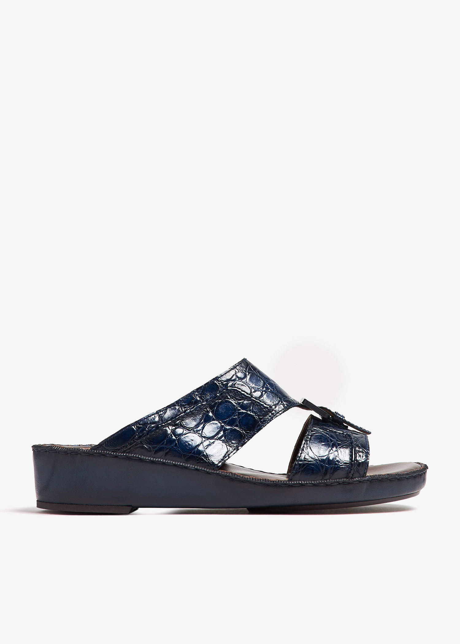 

Cinghia Laceto Degrade crocodile sandals, Blue