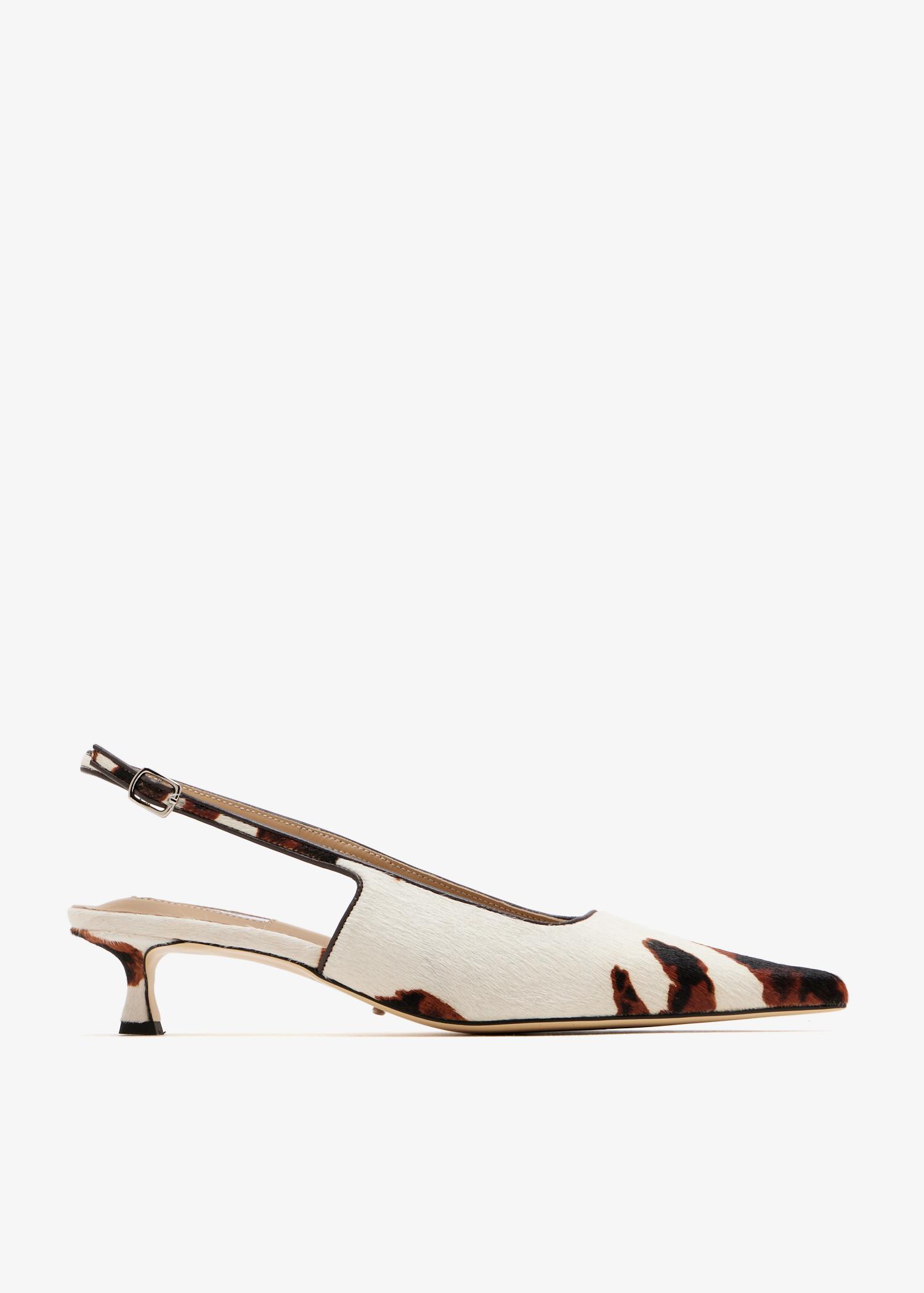 

Crush slingback pumps, Animal printed
