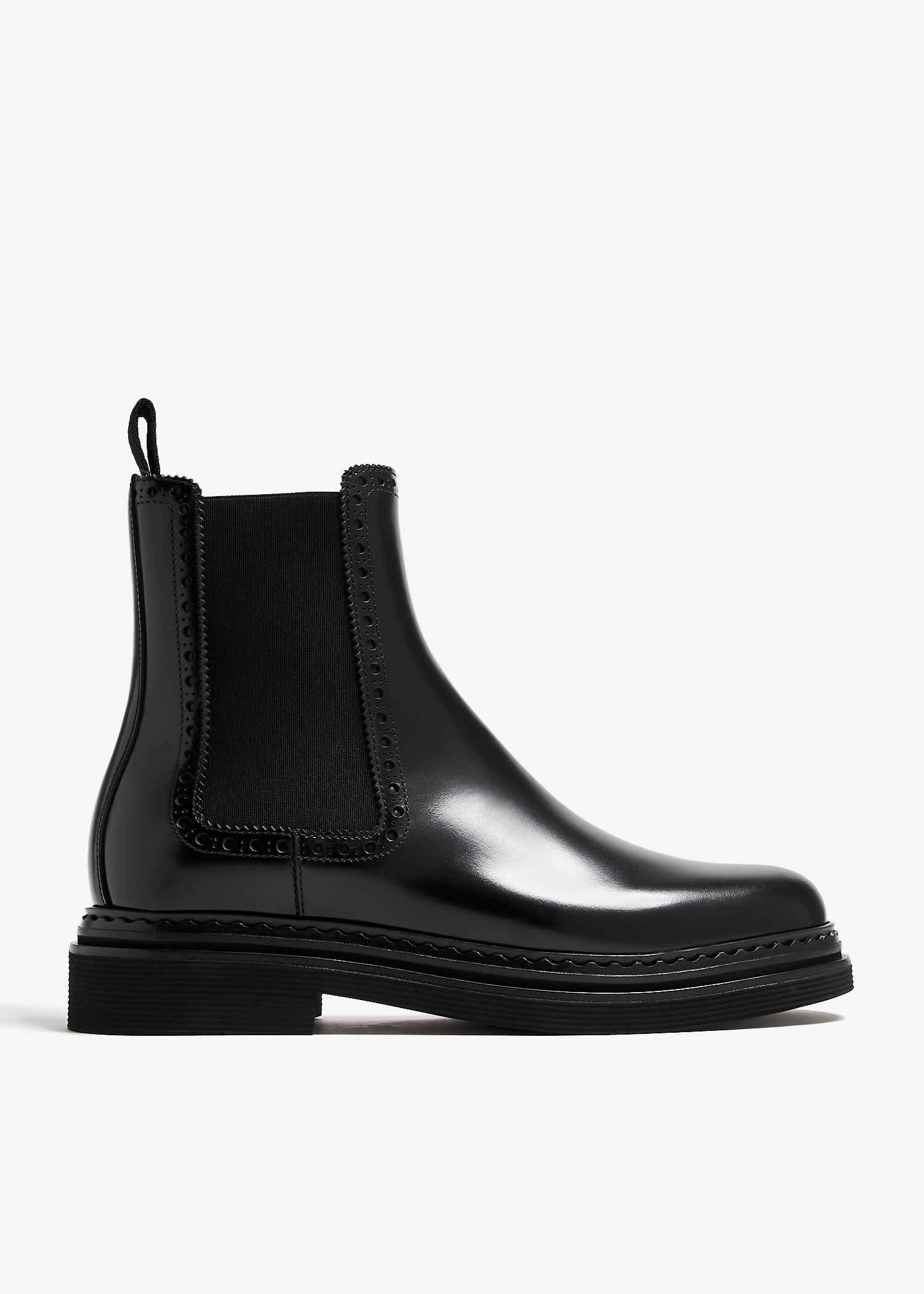 

Leather Chelsea boots, Black