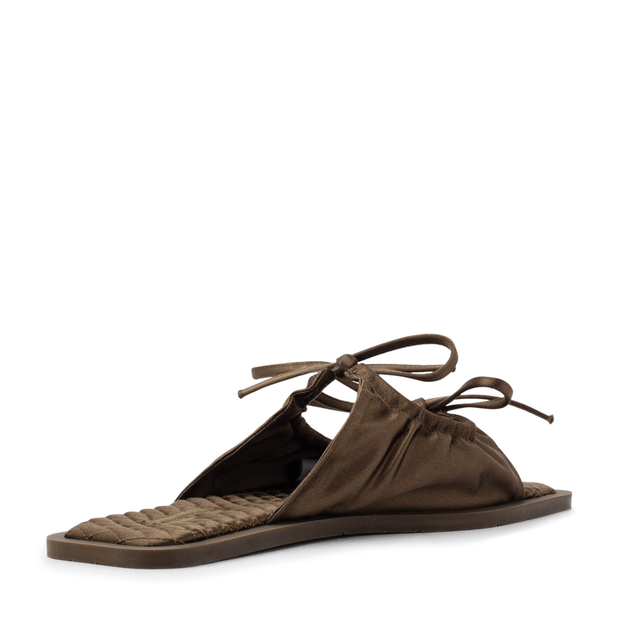 

Adele tie slide sandals, Brown