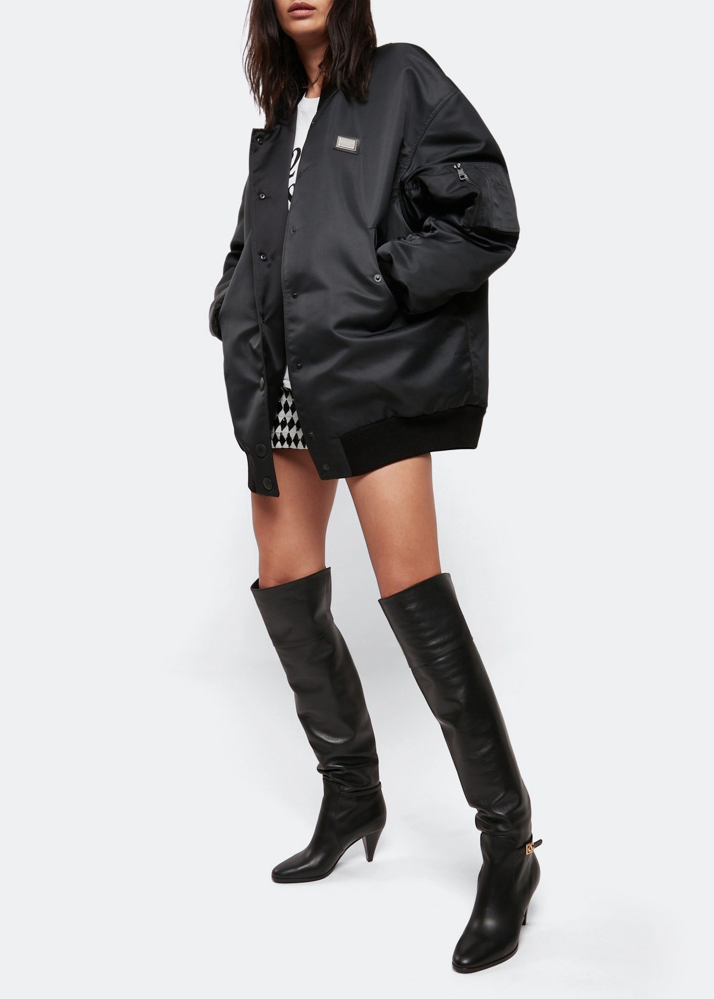 

DG logo boots, Black