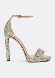 jimmy choo misty 120 glitter sandals