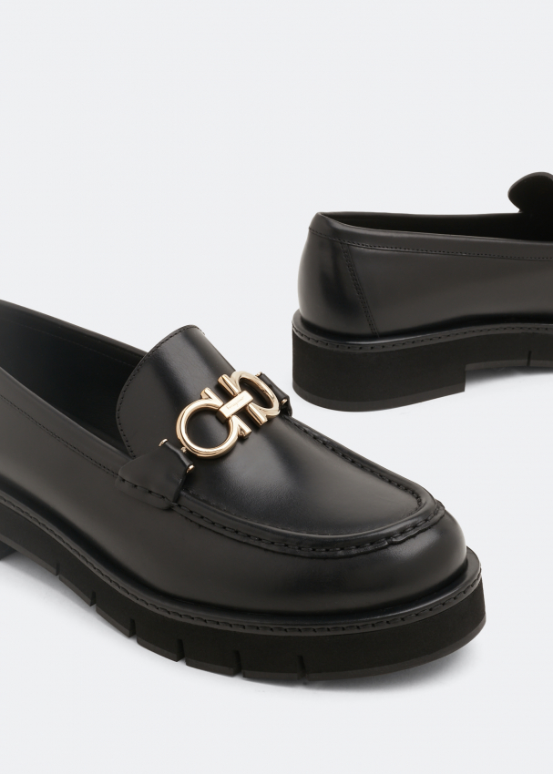 Ferragamo Gancini loafers for Women - Black in KSA | Level Shoes