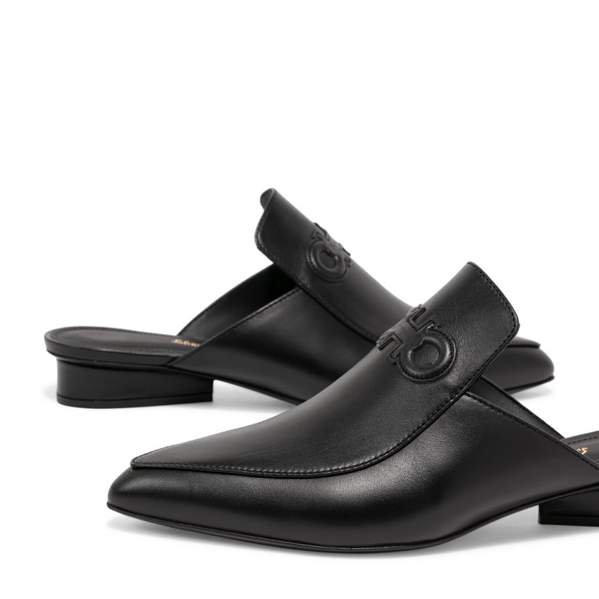 salvatore ferragamo gancini mules