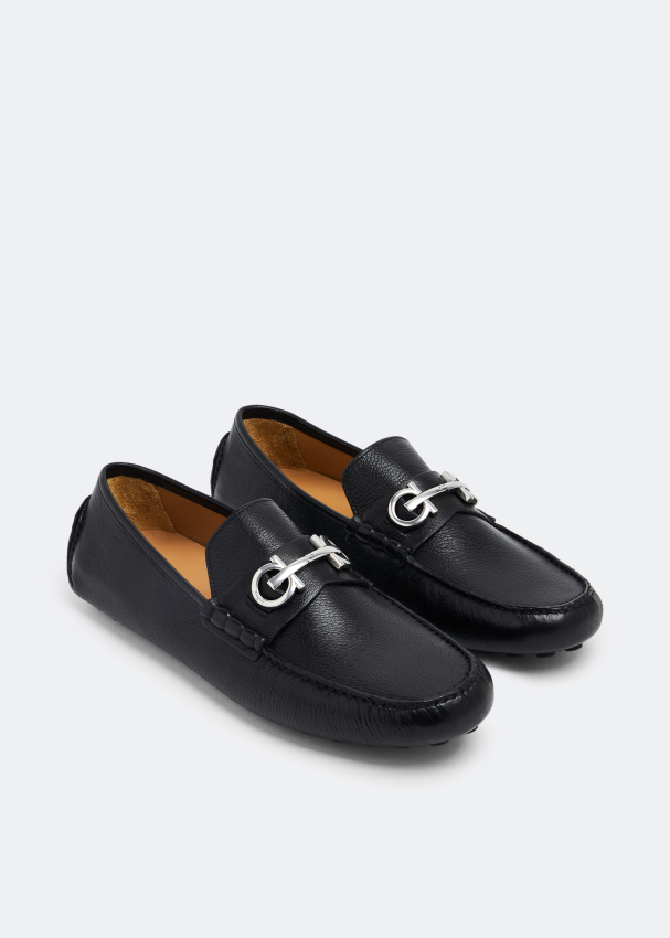 Salvatore Ferragamo Gancini loafers for Men - Black in KSA | Level Shoes