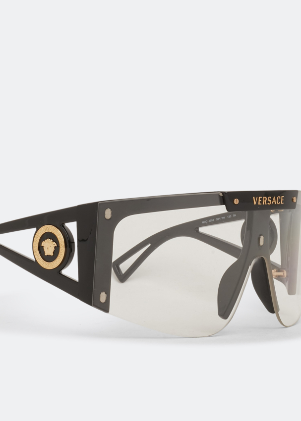 Versace Medusa Icon Shield sunglasses for Women - Black in KSA | Level ...