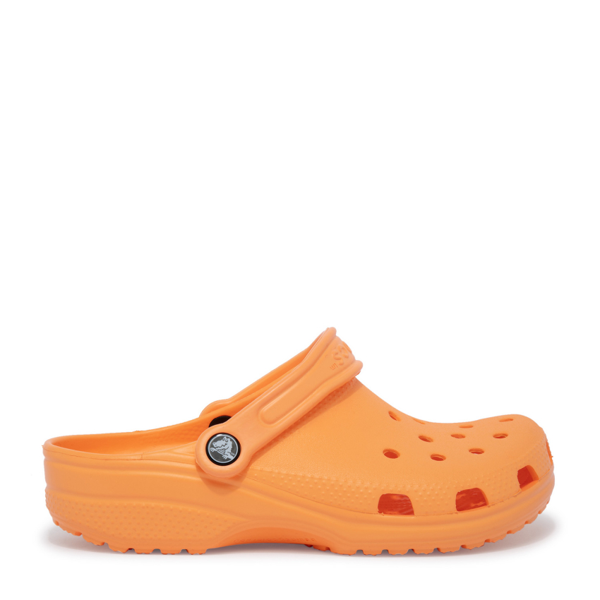 orange classic crocs