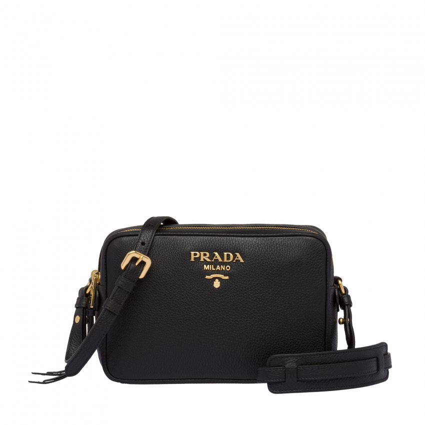 Prada Leather shoulder bag for Women - Black in KSA | Level Shoes
