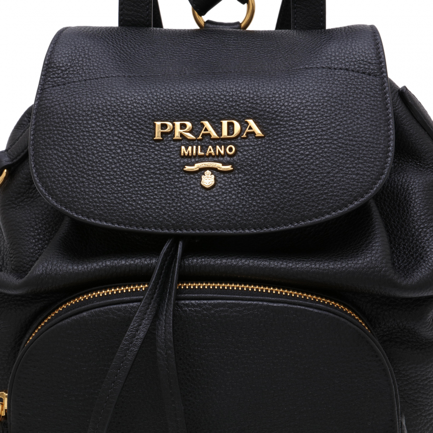Prada Leather backpack for Women - Black in KSA | Level Shoes