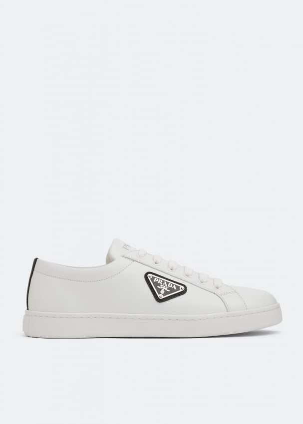 Prada Leather sneakers for Women - White in KSA | Level Shoes