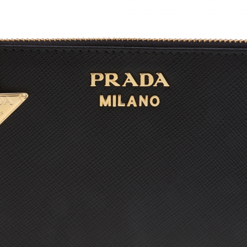 Prada Minuteria card holder for Women - Black in KSA | Level Shoes