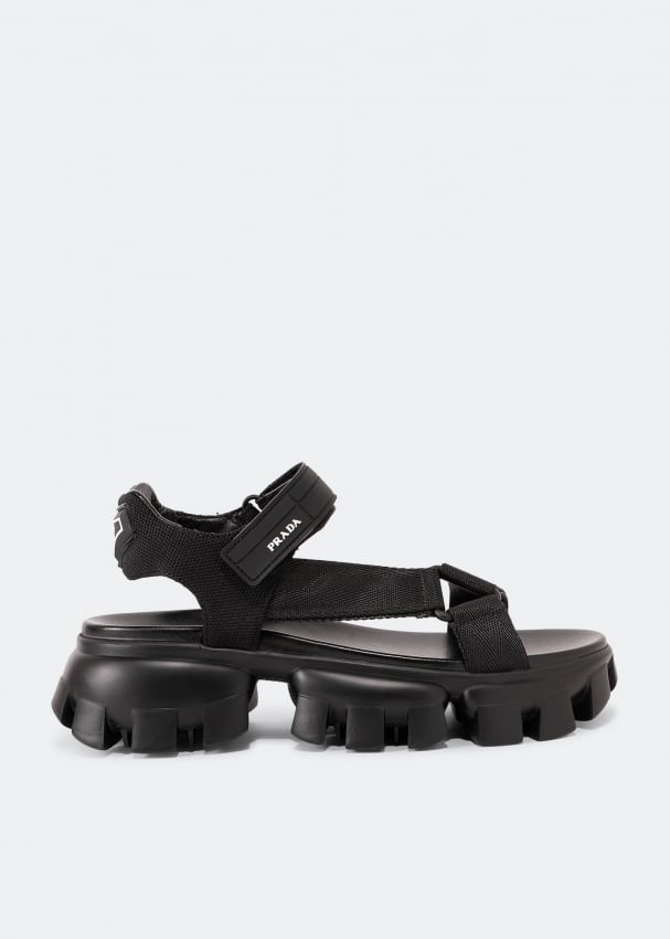 Prada Cloudbust Thunder sandals for Women - Black in KSA | Level Shoes