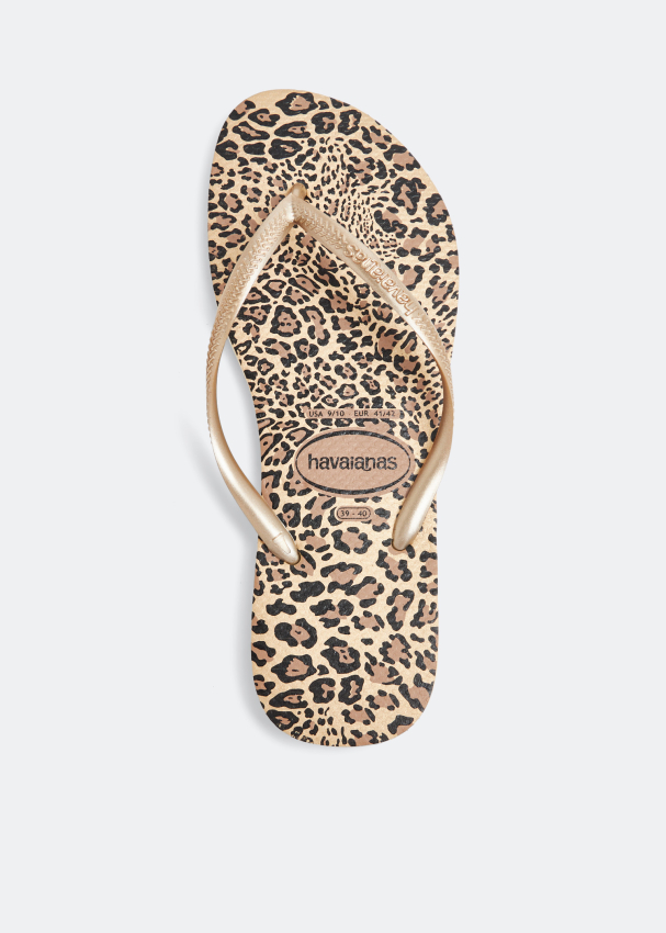 Havaianas Slim animal flip flops for Women - Animal print in KSA | Level  Shoes