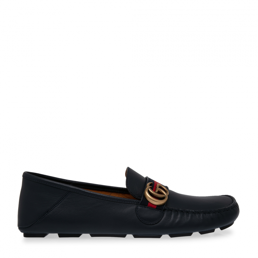 Gucci Noel leather driving shoes for Men - Blue in KSA | Level Shoes