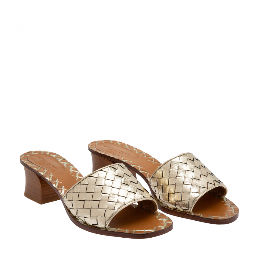 Bottega Veneta Ravello sandals for Women - Gold in KSA | Level Shoes