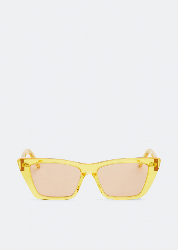 offentliggøre Displacement brevpapir Saint Laurent SL 276 Mica sunglasses for Women - Yellow in KSA | Level Shoes