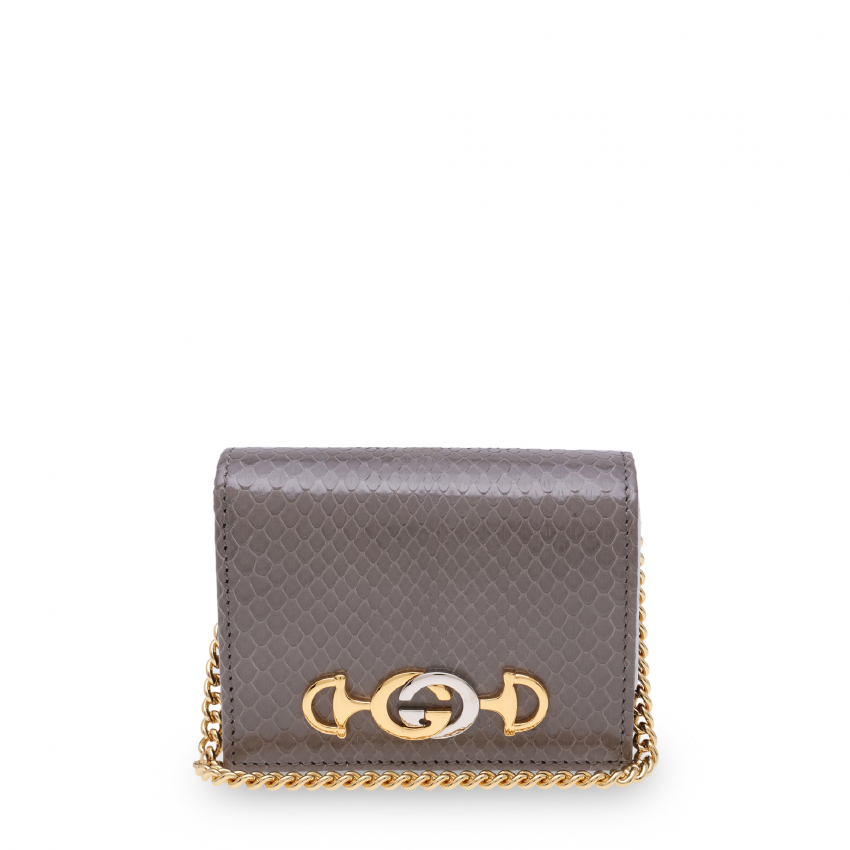 Gucci Zumi card case wallet for Women - Grey in KSA | Level Shoes