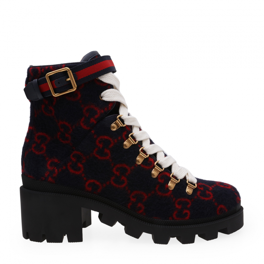 Gucci GG wool ankle boots for Women - Multi-coloured in KSA | Level Shoes