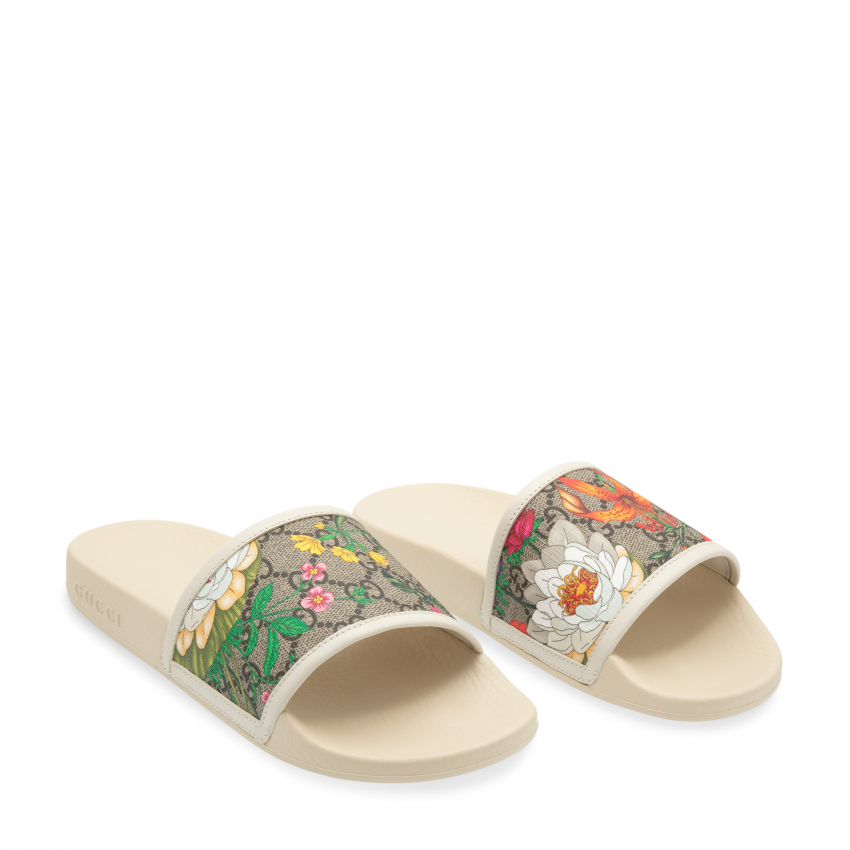 Gucci Flora Supreme slides for Women - Multi-coloured in KSA | Level Shoes