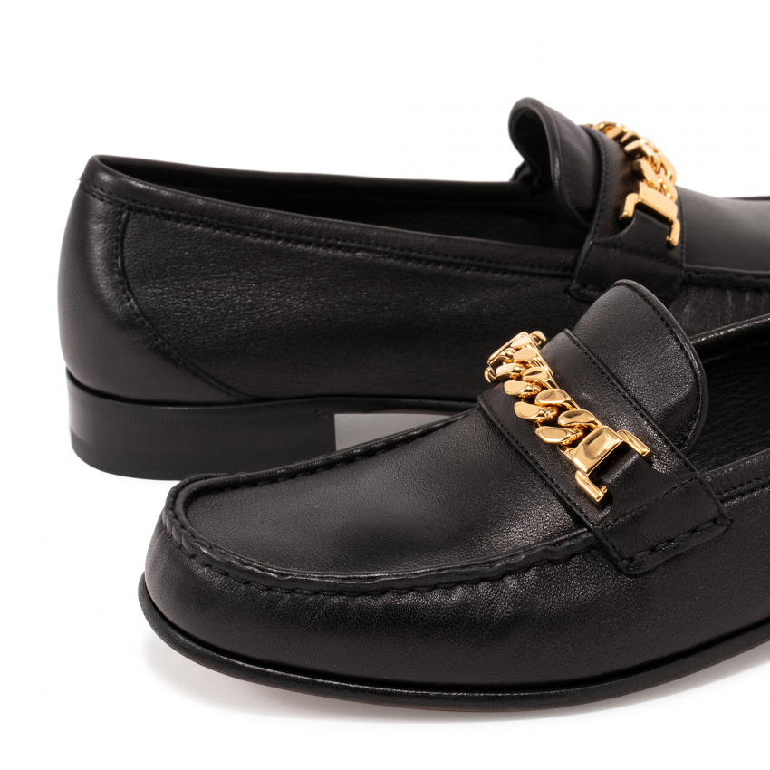 gucci chain loafers