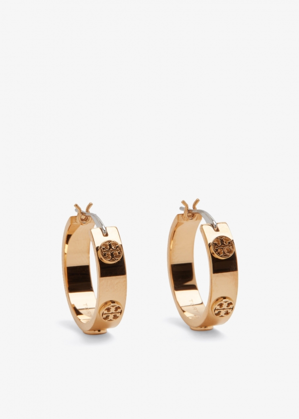 Tory Burch Miller stud huggie earrings for Women - Gold in KSA | Level Shoes