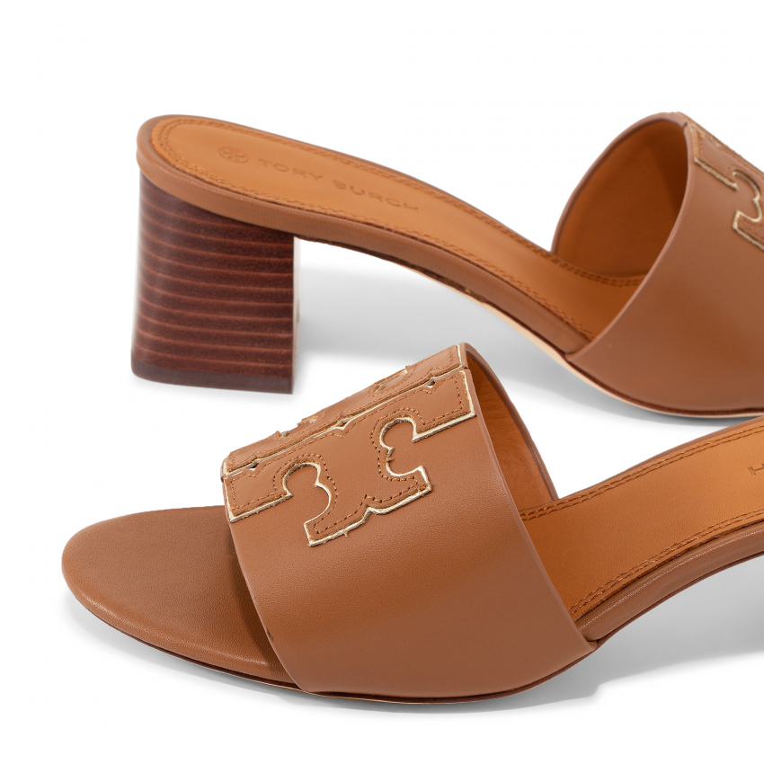 Tory Burch Ines mid-heel slide sandals for Women - Brown in KSA | Level  Shoes